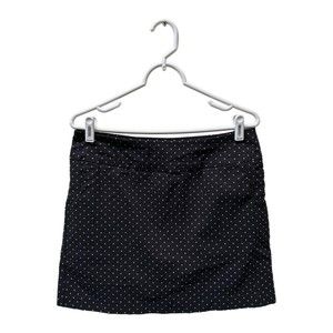 Zac & Rachel Black Skort with White Dots, Size 10, Pre-owned